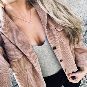 POL - corduroy "it's gonna be me" jacket